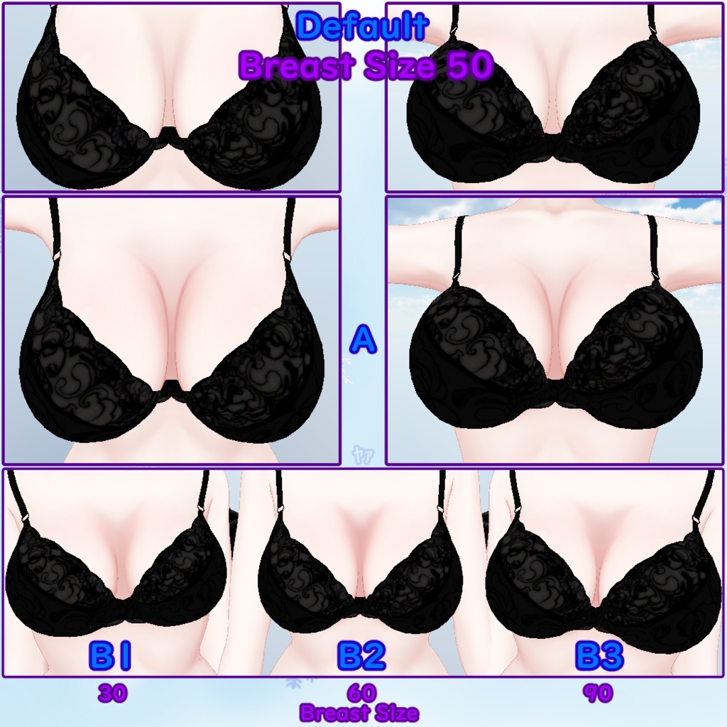 【森羅】胸の谷間テクスチャ/ Shinra Body Texture