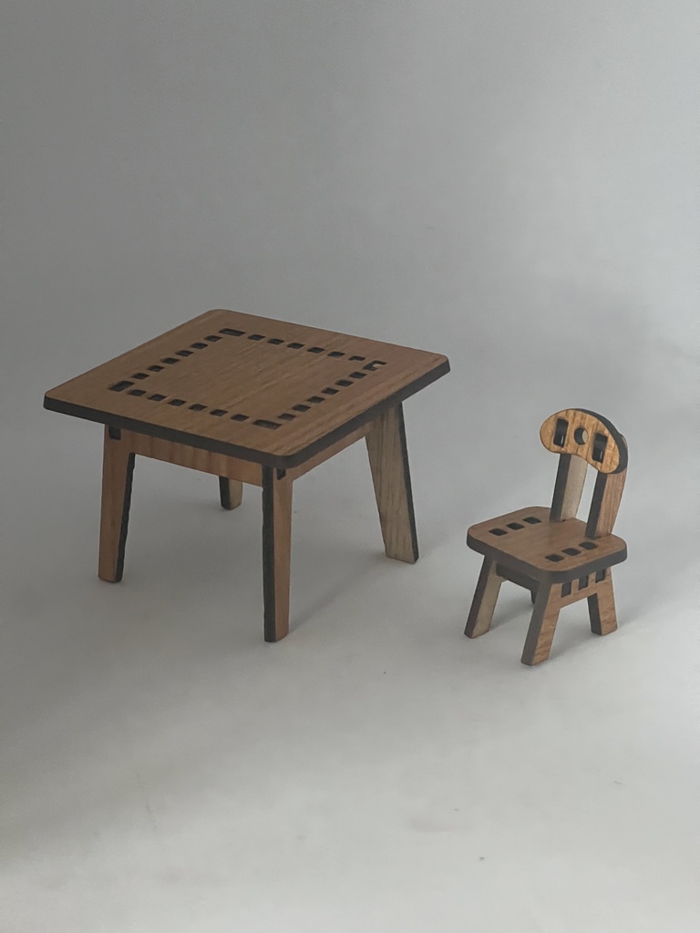 デスクトップアーミーサイズ テーブル&チェア2