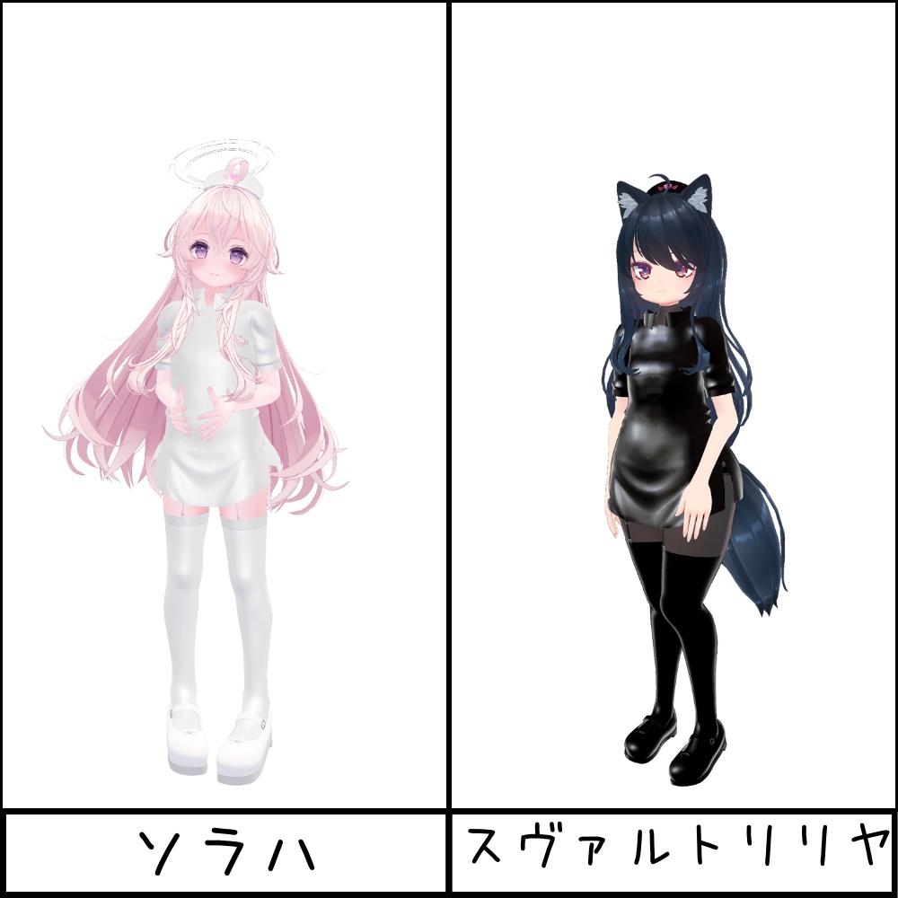 【20アバター対応】こすぷれナース服(下着付き6点セット)