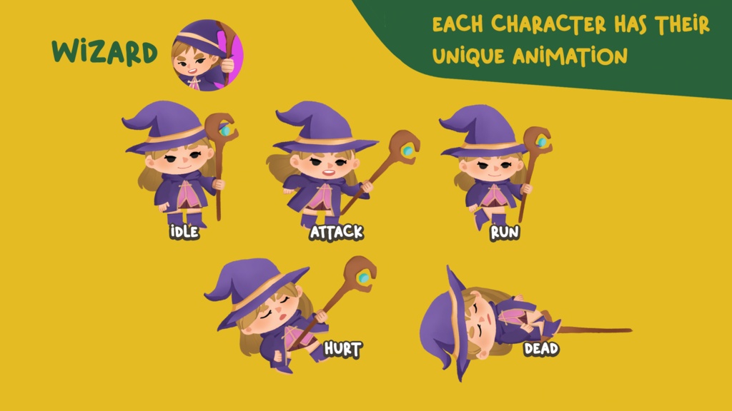 2D Spine Character Fantasy Cute Pack 1