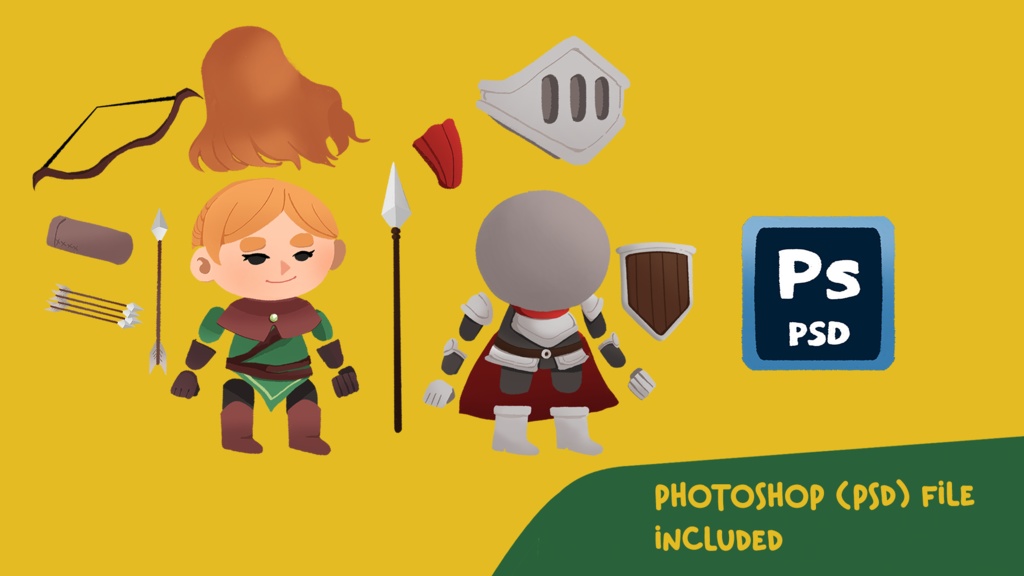 2D Spine Character Fantasy Cute Pack 1