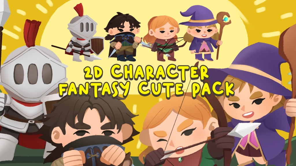 2D Spine Character Fantasy Cute Pack 1