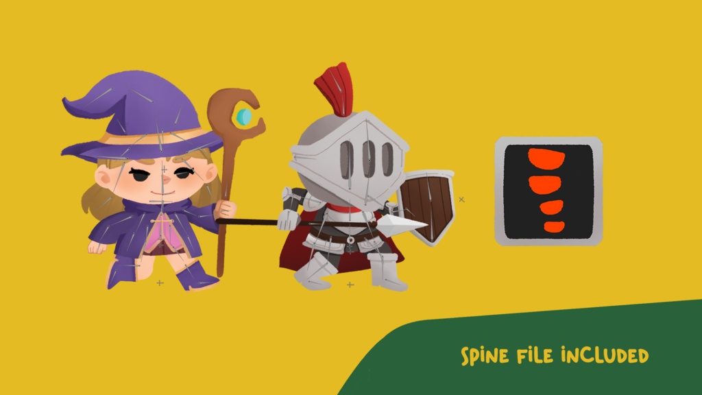 2D Spine Character Fantasy Cute Pack 1