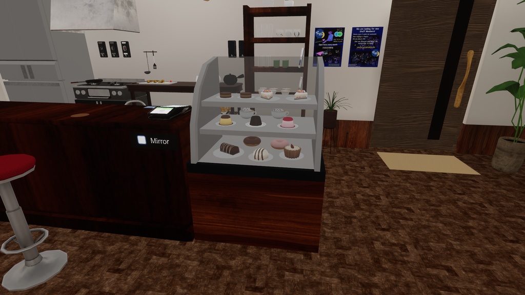 ケーキ棚 Cake Shelf【VRChat想定】