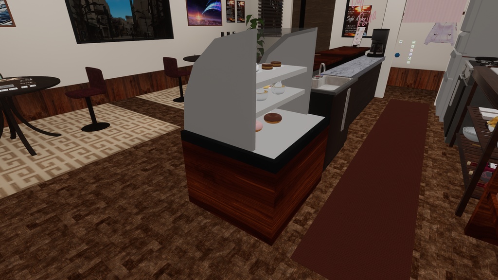 ケーキ棚 Cake Shelf【VRChat想定】