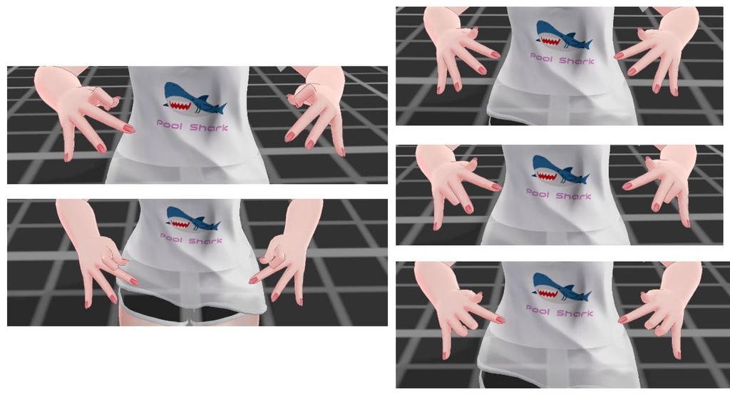 ビリアード向けジェスチャー Billiards Bridge Hand Gestures