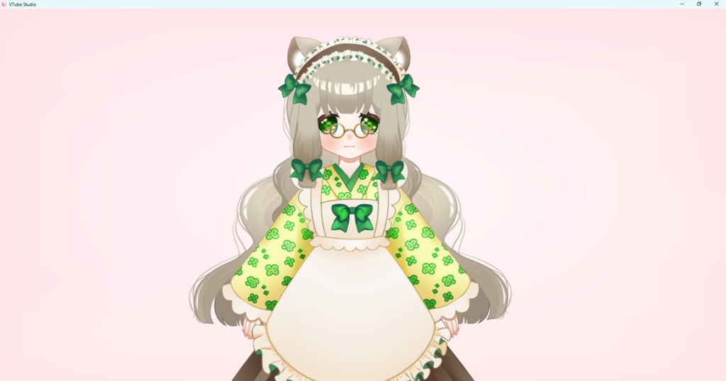 ✨️セール中✨️【限定1体】幸福を呼ぶクローバー猫 LIVE2dモデル【限定1点】