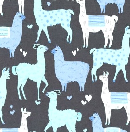 【会計ポーチ】キャンパス生地(内アルパカ柄)