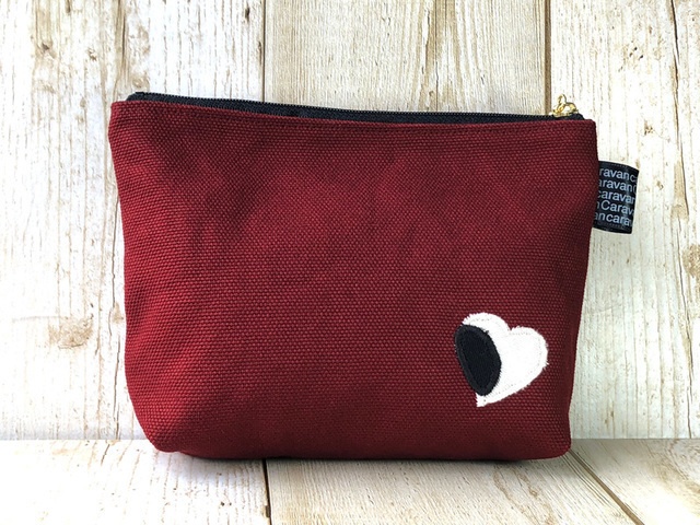 【BIG SALE!!】緑の目をした二毛猫ポーチ