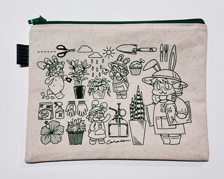 園芸ウサチャンポーチ