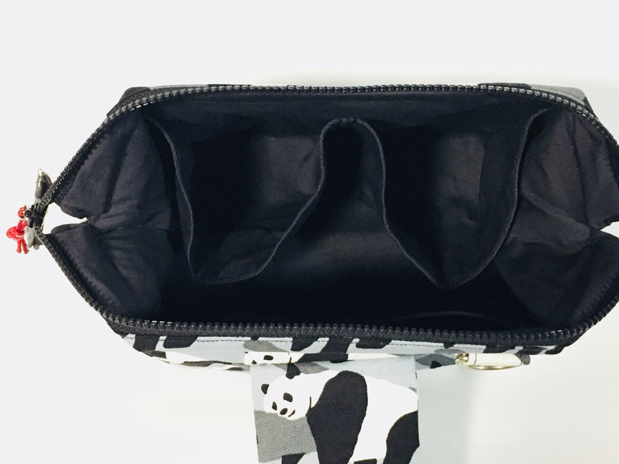 【会計ポーチ】やる気のみられないパンダ柄