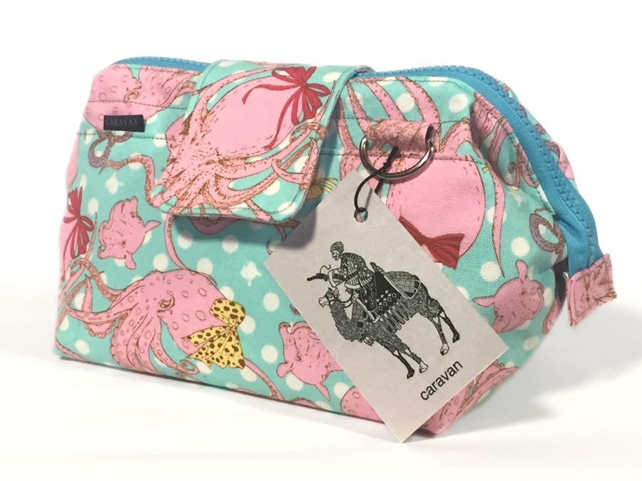 【会計ポーチ】タコピンクとタコブルー