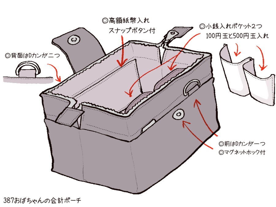 【会計ポーチ】タコピンクとタコブルー