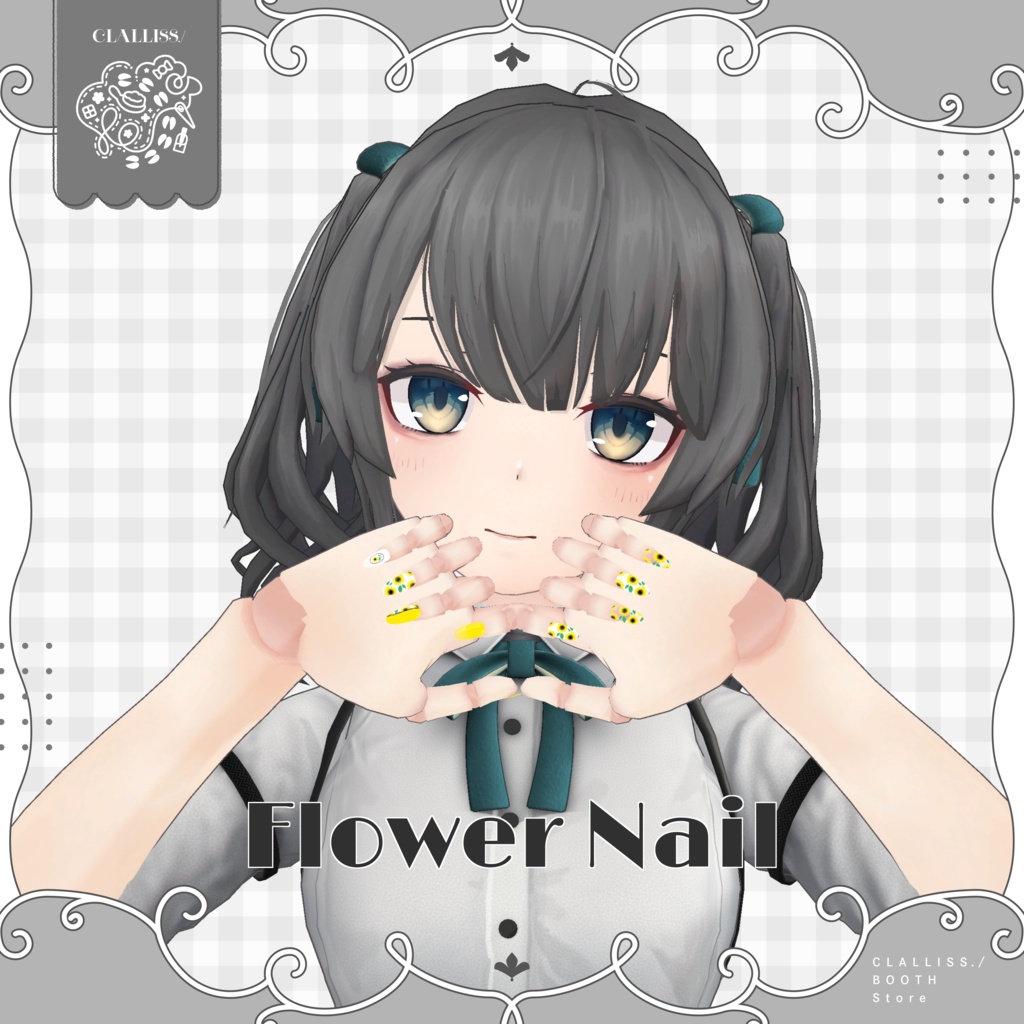 【MDollNail対応】Flower Nail【3アバター対応】