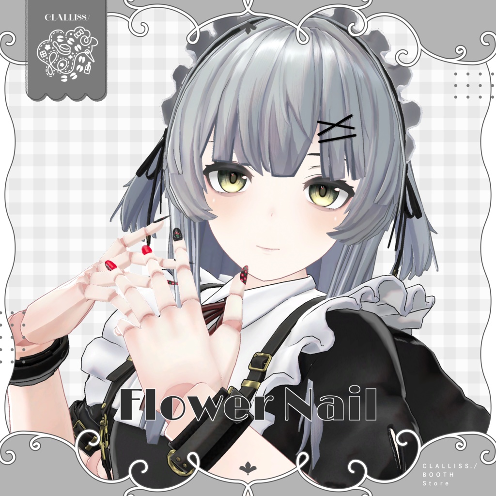 【MDollNail対応】Flower Nail【3アバター対応】