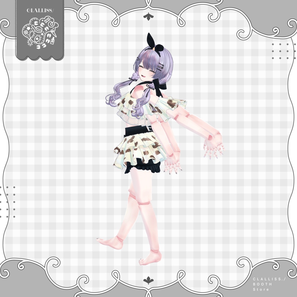 【MDollNail対応】Holo Glitter Nail【3アバター対応】