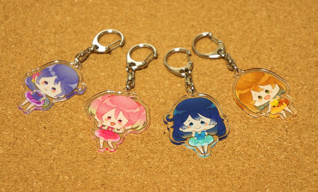 ドーナツ浮輪modeな艦娘アクリルキーホルダー