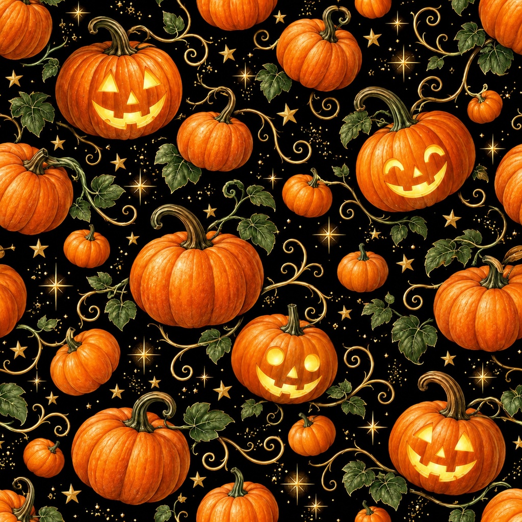 Halloween Digital Paper|ハロウィン デジタルペーパー|4柄×各6枚・24枚セット|30×30cm