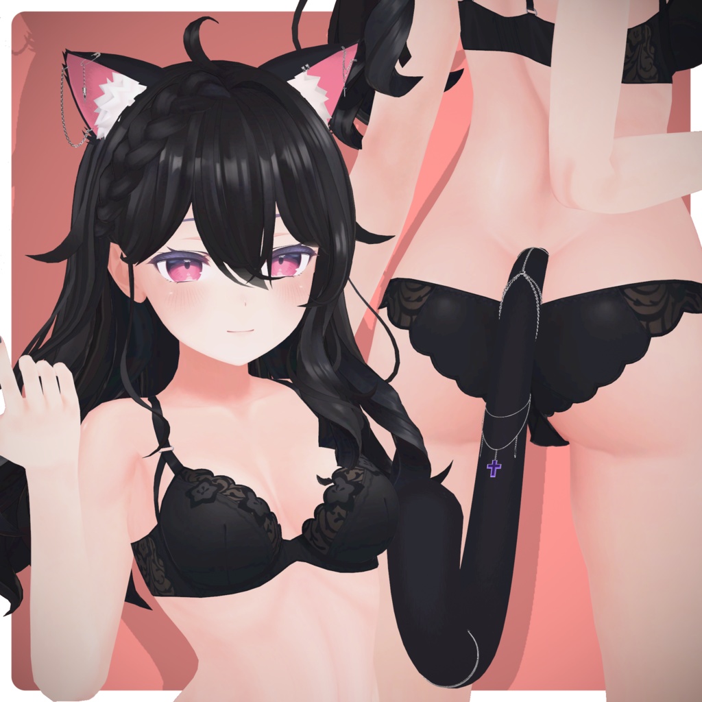 PuppetCat Ears/Tail Set 布偶貓の耳/尾