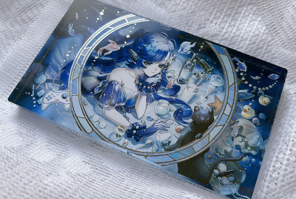 【アクリルブロック】2周年記念アクリルブロック　豪華二層印刷仕様