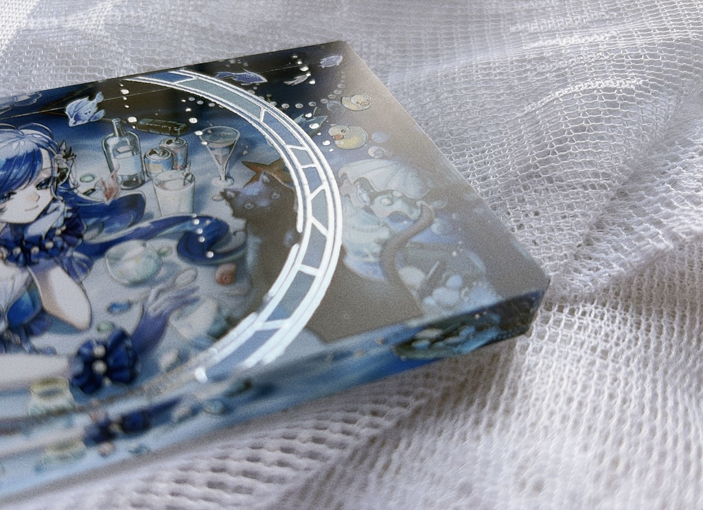 【アクリルブロック】2周年記念アクリルブロック 豪華二層印刷仕様