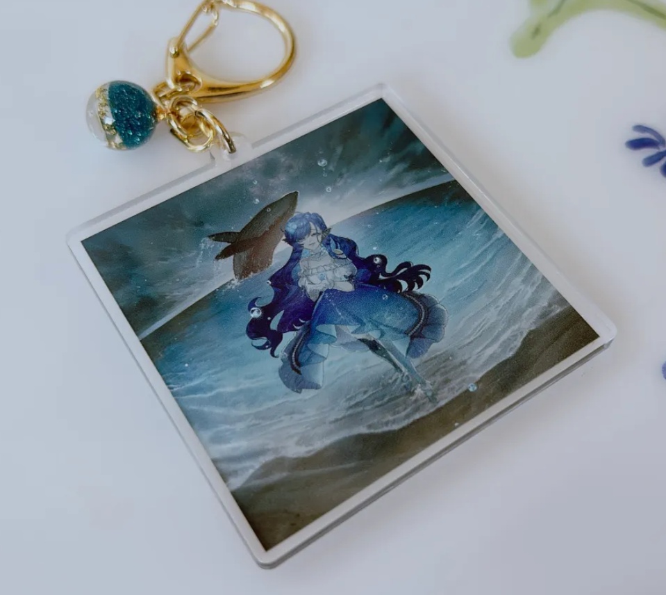 【アクキー】誕生日ビジュアルアクリルキーホルダー【めあともえクリア名刺付き】
