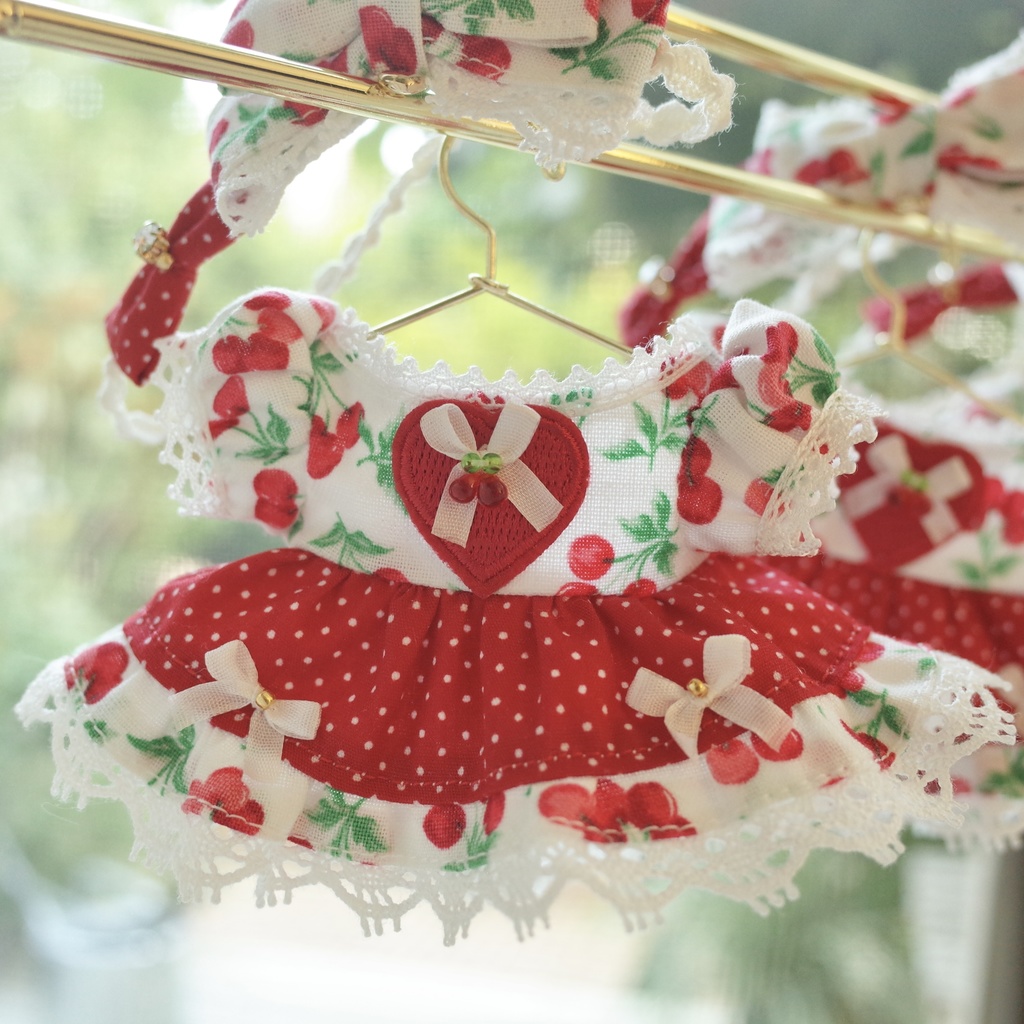 さくらんぼドレス【12cmぬいサイズ】