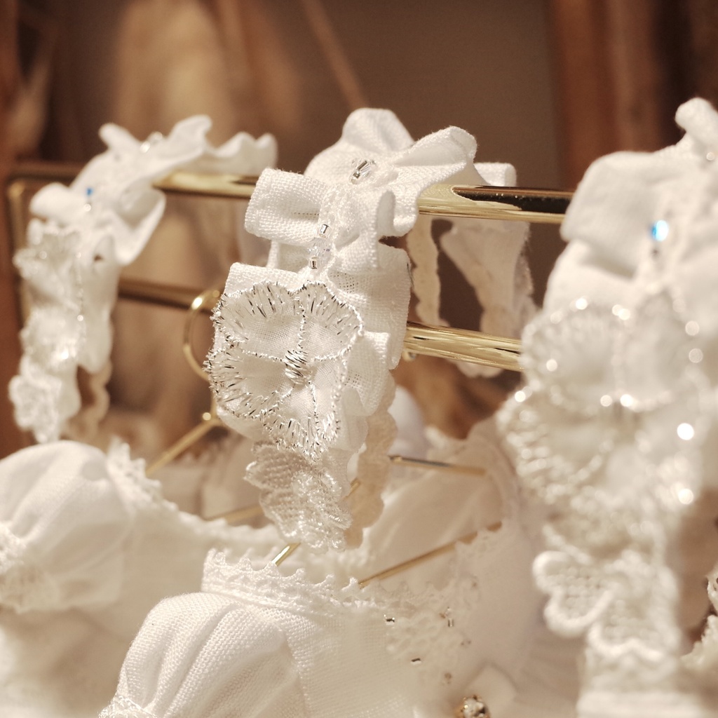 ピュアホワイトなドレス【12cmぬいサイズ】