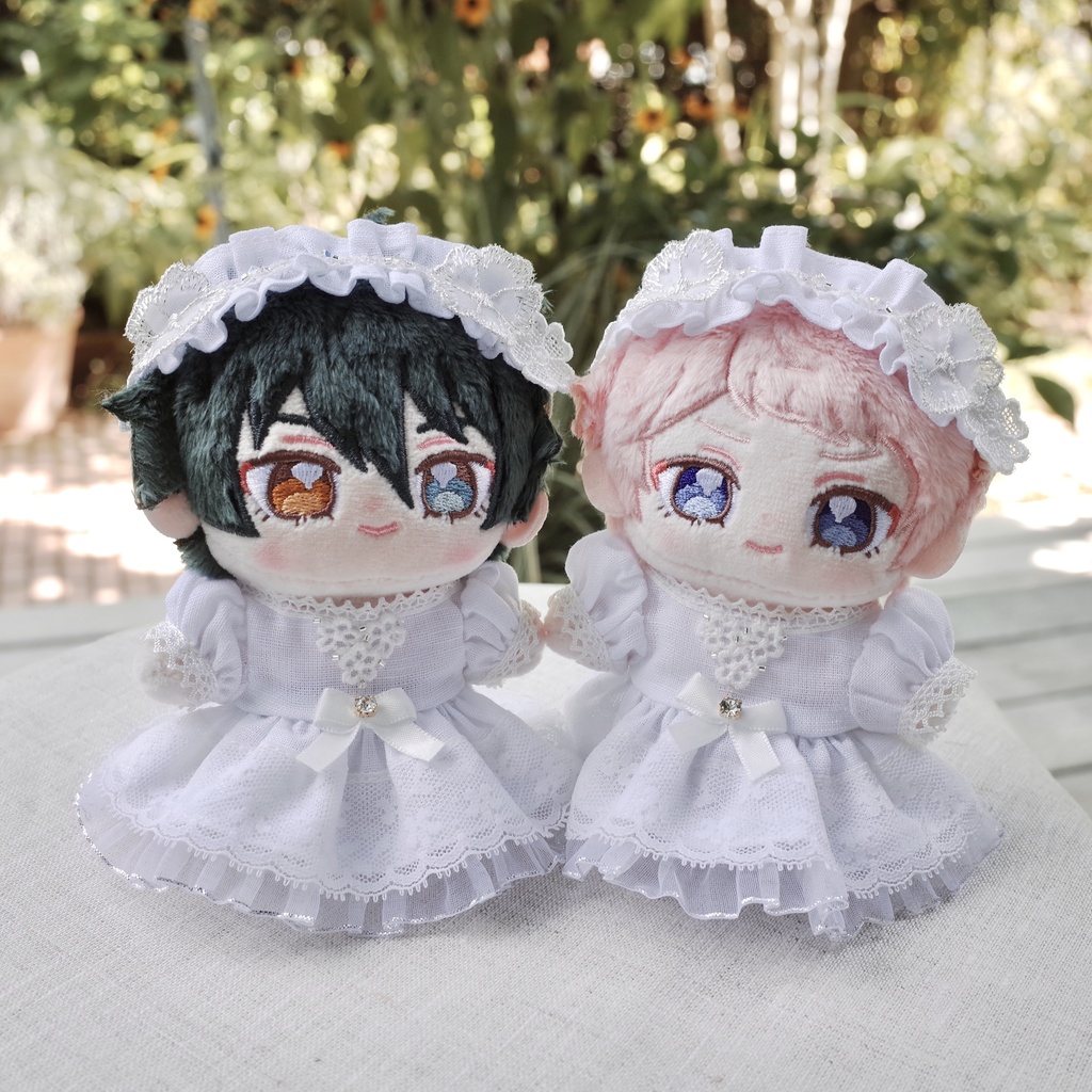 ピュアホワイトなドレス【12cmぬいサイズ】
