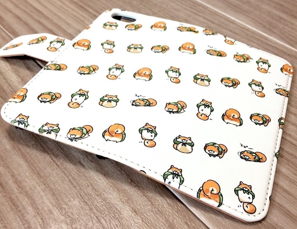 ゆる~い柴犬さん(手帳型iPhoneケース)