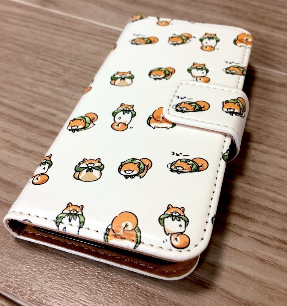 ゆる~い柴犬さん(手帳型iPhoneケース)