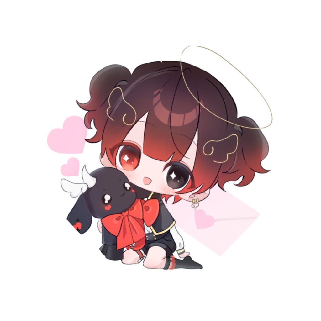 らむだと恋神はーと缶バッジ