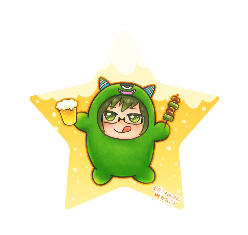 モン大和★星型アクリルキーホルダー
