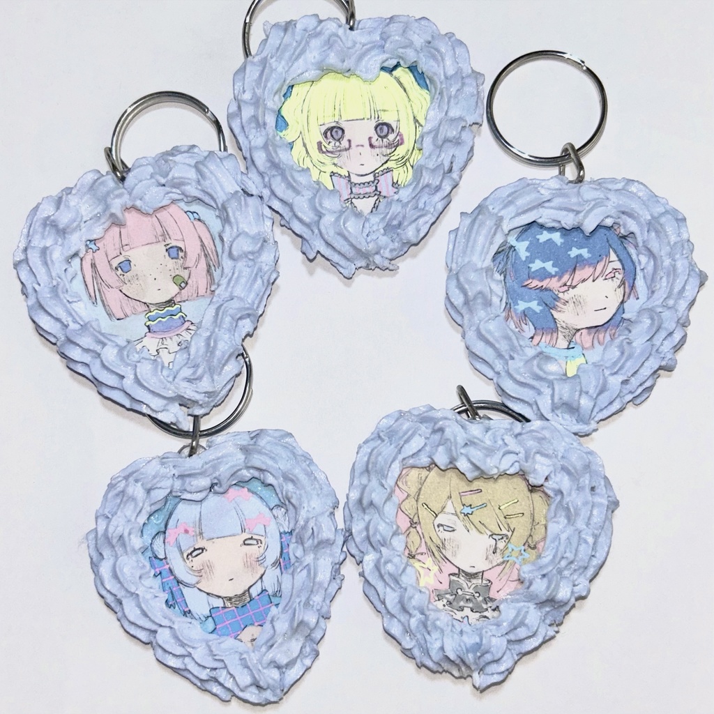 甘い甘い心臓キーホルダー