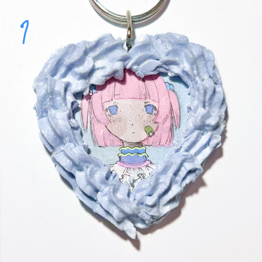 甘い甘い心臓キーホルダー