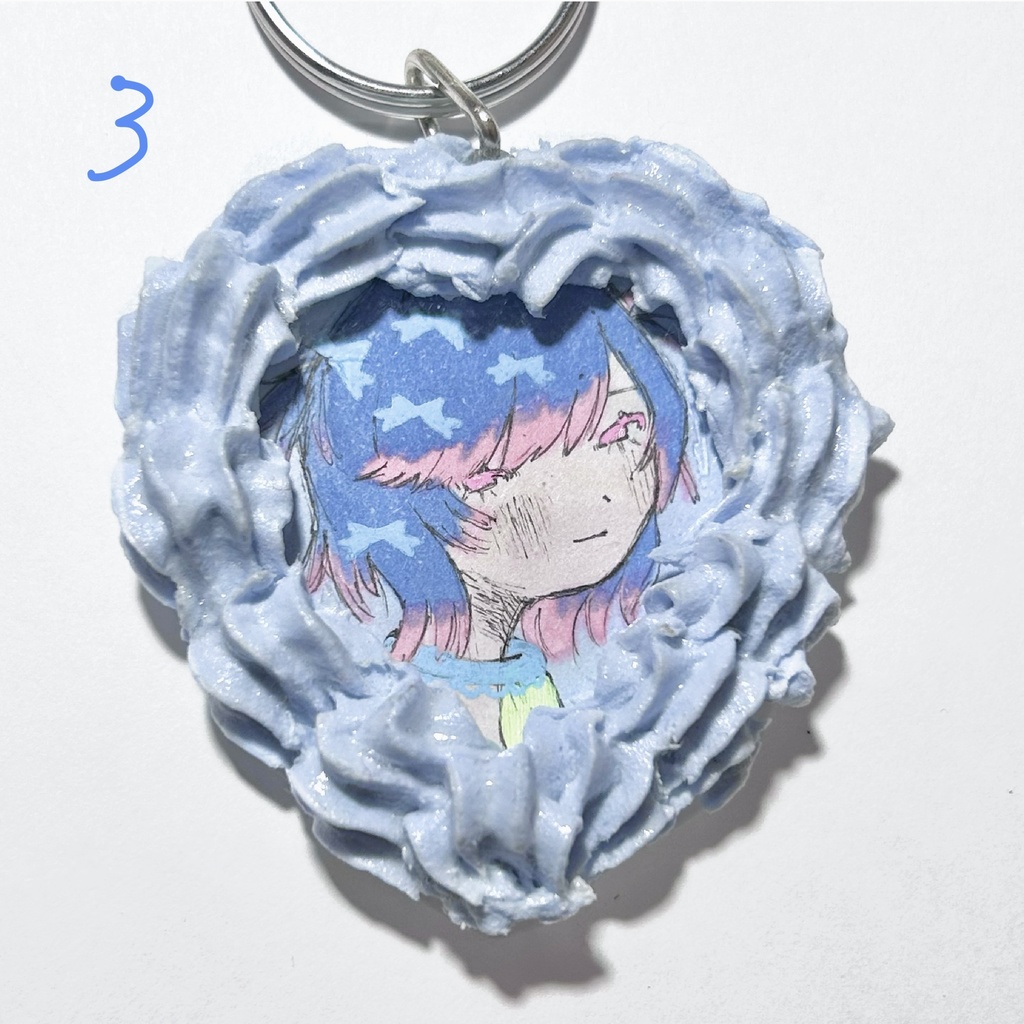 甘い甘い心臓キーホルダー