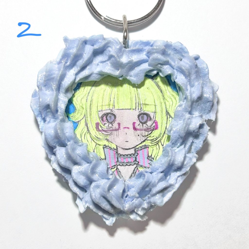 甘い甘い心臓キーホルダー