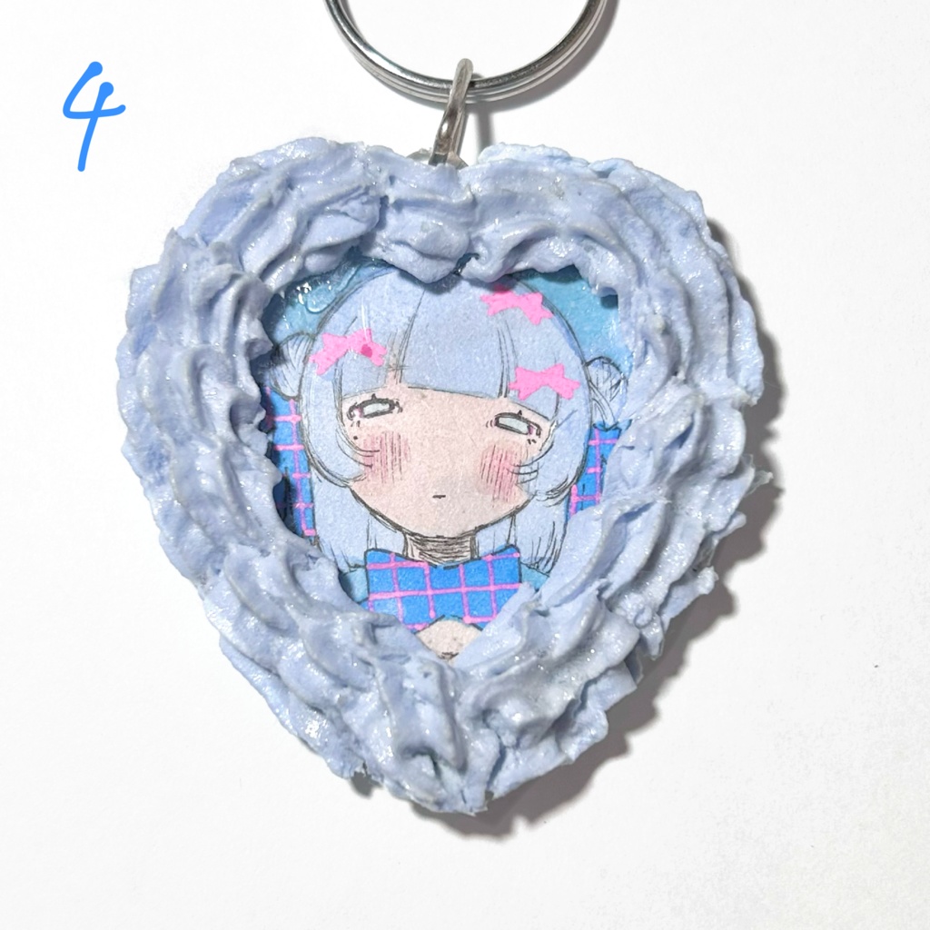 甘い甘い心臓キーホルダー