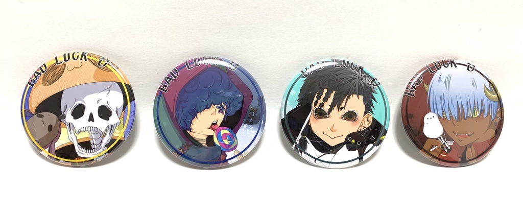 みんな笑顔の缶バッジ