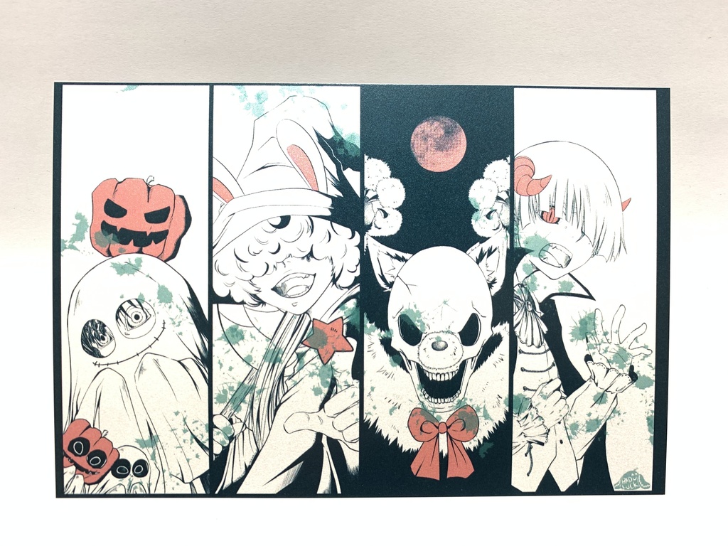 四種四様いろんな味のポストカード