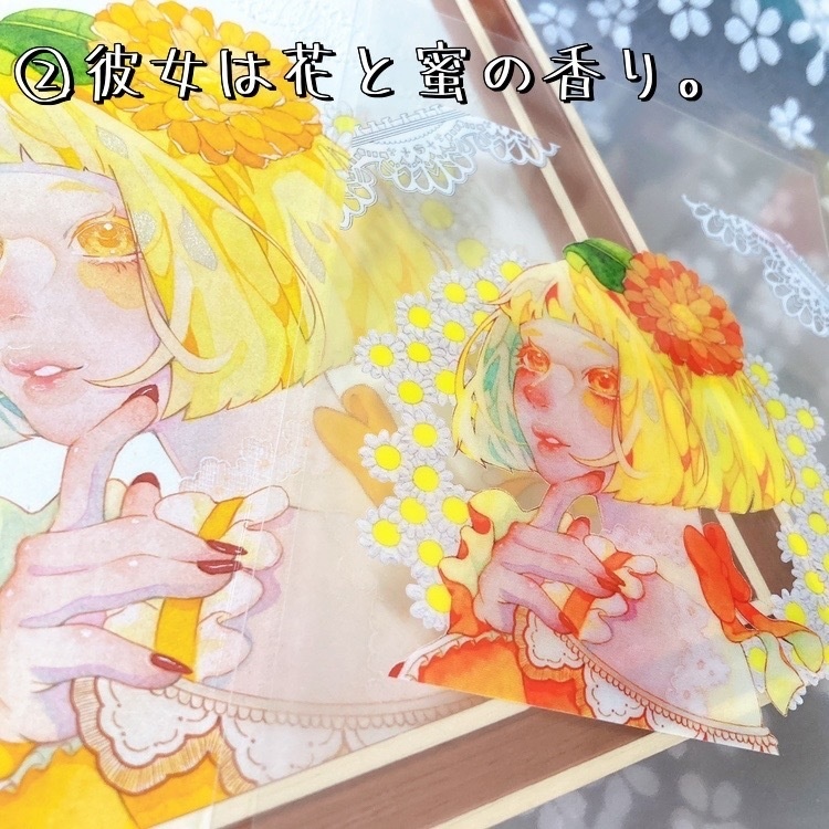 ステンドグラスポストカード