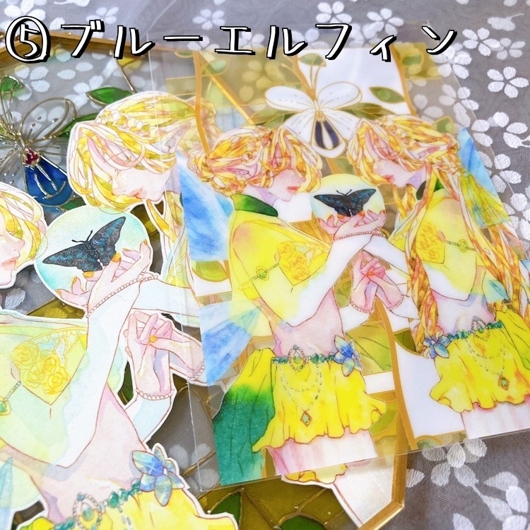 ステンドグラスポストカード