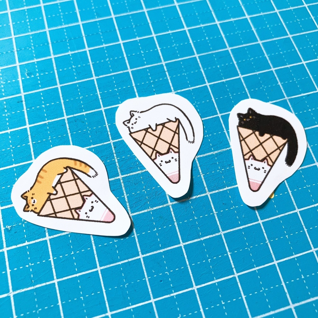 ねこちゃんステッカー