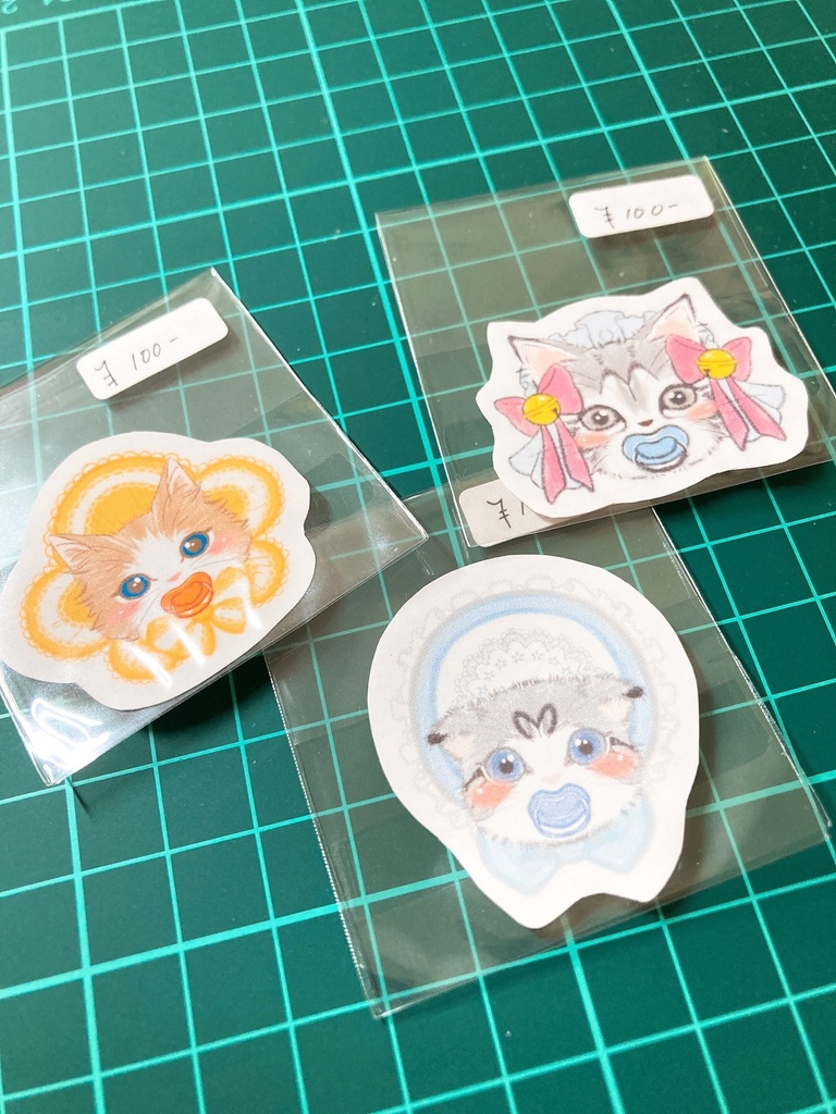 ねこちゃんステッカー