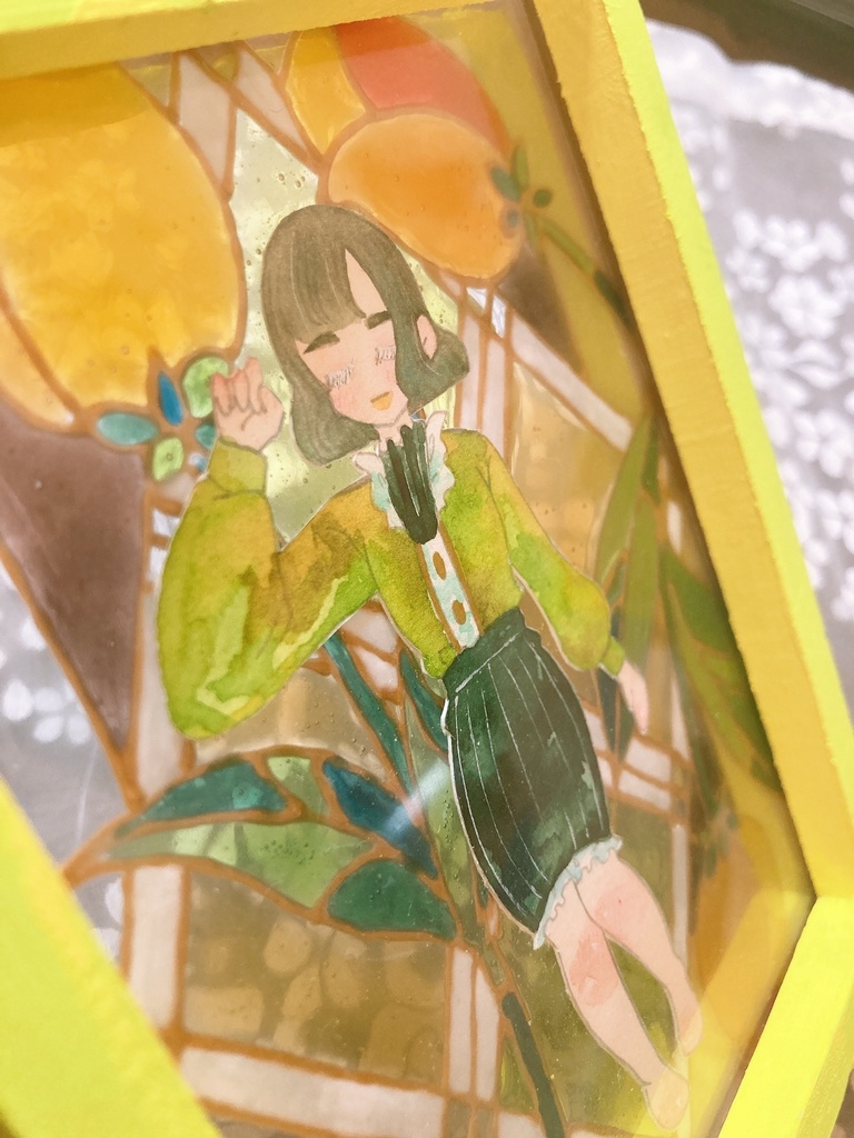 【ステンドグラス】お花ちゃん