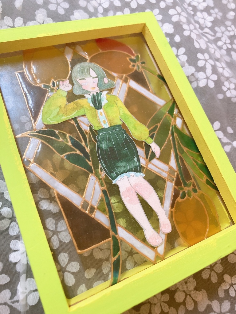 【ステンドグラス】お花ちゃん