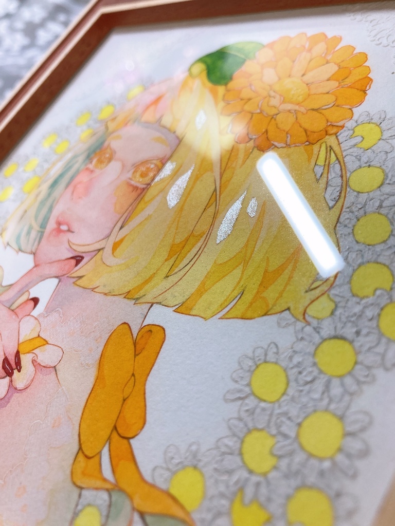 【透明水彩原画】彼女は花と蜜の香り。