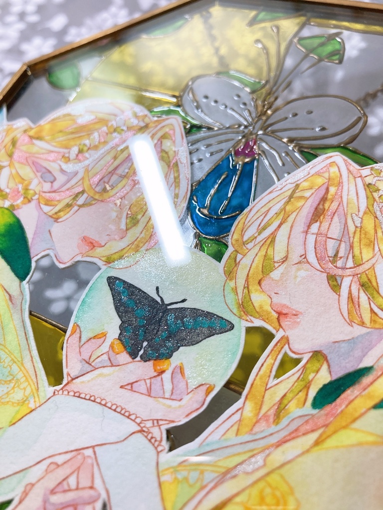 【ステンドグラス】ブルーエルフィン