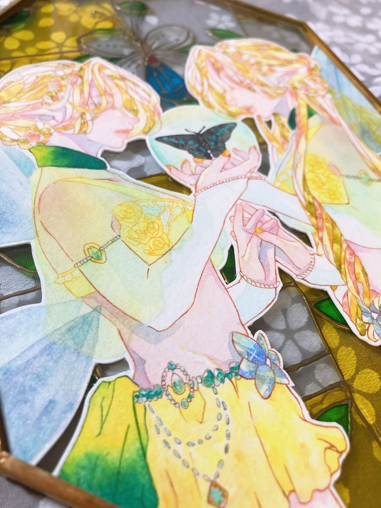 【ステンドグラス】ブルーエルフィン