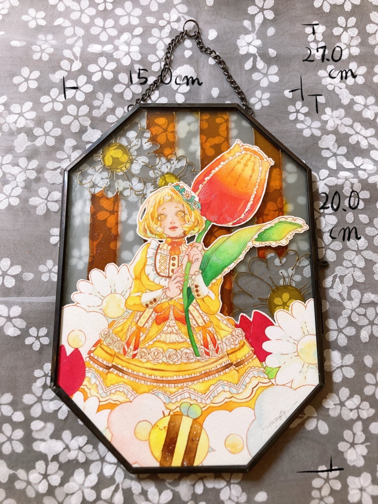 【ステンドグラス】honey bee